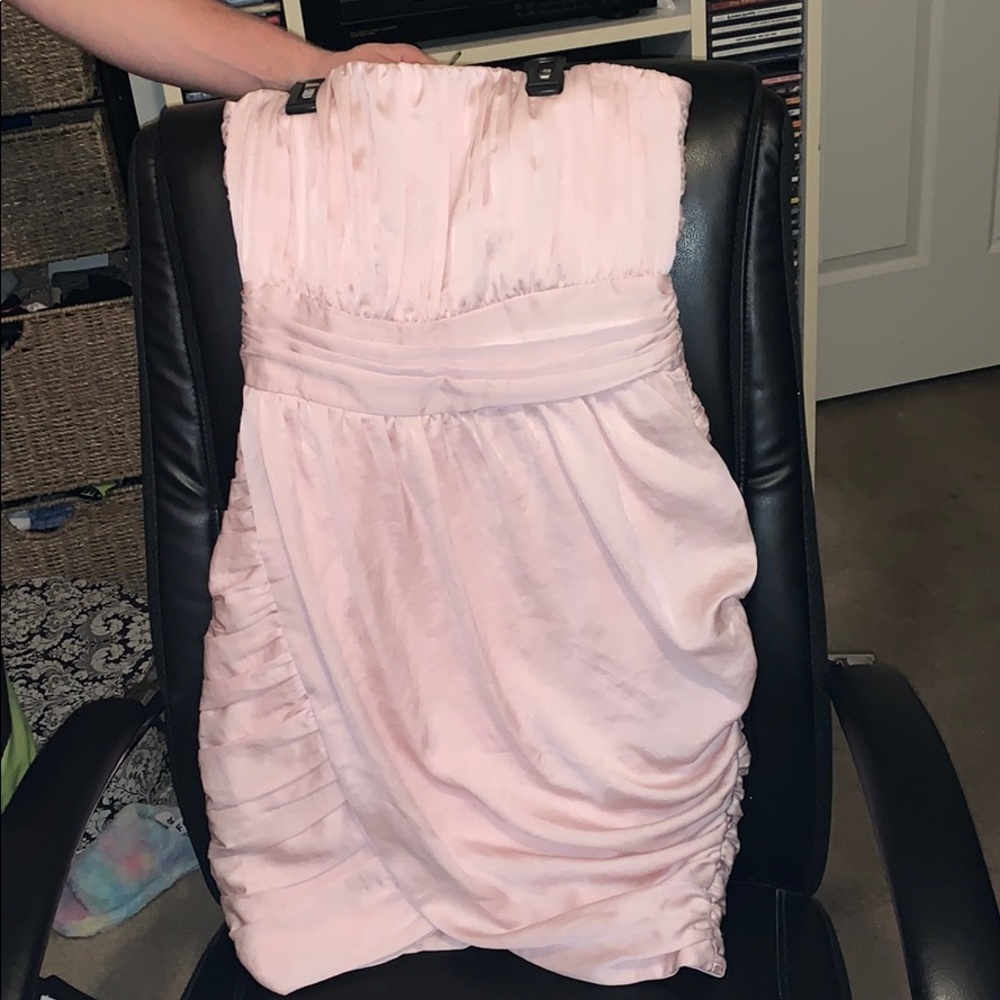 Pink silk mini